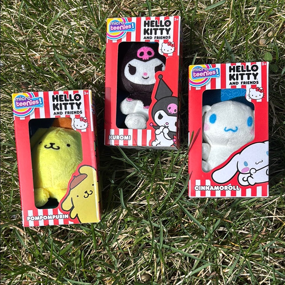 Hello Kitty and Friends Micro teenies - Pompompurin, Kuromi, Cinnamoroll
